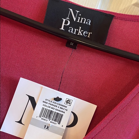 NINA PARKER Elegant Pink Ruched Dress NWTs - Picture 13 of 15